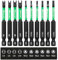 Litorange Set di 10 punte speciali per cacciavite a batteria, 70 mm, triangolari e cacciaviti a U con forte testa magnetica, 1/4, set di punte triangolari per avvitatore a percussione
