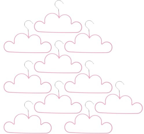 HOLIDYOYO Wolken-Kleiderbügel für Kinderkleidung, Form, Kinder-Kleiderbügel, Metall, rutschfest, für Kleidung, Mantel, Pullover, 10 Stück