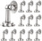 Shackcom Door Stopper 12 Pack, Magnetic Door Stop Stainless Steel, with Double-Sided Adhesive Tape for Wall and Floor Mounting Hold Your Door Open