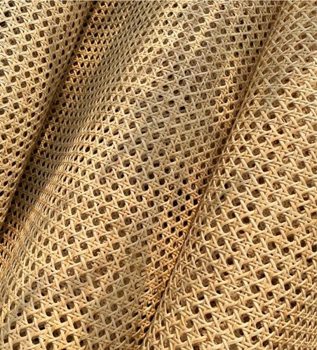 Rejilla de Mimbre Natural por Metros - 60cm de Ancho, Rollo de Ratán 60 x 100cm, Talla Grande para Muebles, Tapizar Sillas
