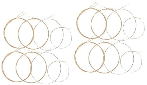 Vaguelly 2juegos Cuerdas De Acero Inoxidable Para Mandolina Cuerdas Reemplazables De Accesorios Musicales Para Mandolinas