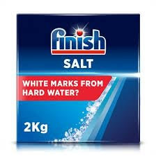Dishwasher Salt Cleaner, Removes White Marks from Hard Water, 2kg (1 Pack x 2KG)