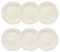 NOVASTYL - Lot 6 assiettes plates charlotte 26cm en grès blanc - 2614535