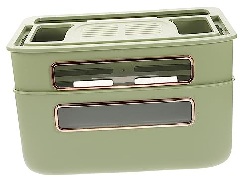 CIYODO Scatola Di Stoccaggio Per Router Scatola Di Gestione Cavi Supporto Per Multipresa Per Cavi Per Router