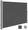 Brise-vue d'extérieur rétractable - 180 x 400 cm - Beige - En aluminium - Pour balcon et terrasse - Pare-soleil coupe-vent pour jardin - Couleur grise disponible