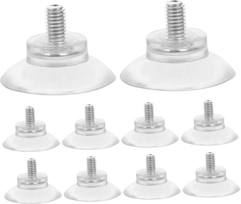 iplusmile 10 Stück Saugnapf Gewindeschraube Transparenter Pvc-saugnapf Für Glas Und Glastische Saugnäpfe Für Fenster Und Spiegel Rutschsicheres Design Für Outdoor-küche Und Badezimmer