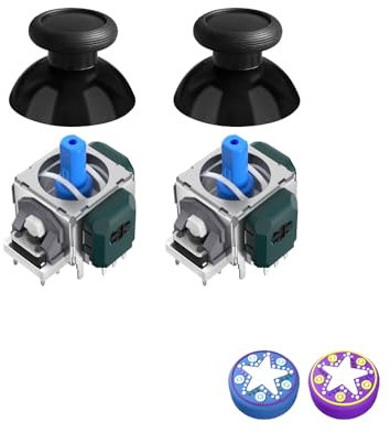AKNES TMR Electromagnetic Joystick Replacement for Switch Pro Controller, Anti-Drift Stick Repair Accessories for Switch Pro Controller - 1 Pair