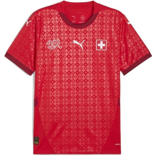 PUMA Mens Switzerland Home Shirt 2025 Adults Red M