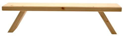 Erzwelt - Schwibbogenbank aus Holz – Lichterbogenerhöhung – 70 x 10 x 7 cm | Fensterbank Erhöhung für Lichterbogen – Holzbank für Schwibbogen – Deko Bank & Blumenbank – Original Erzgebirge