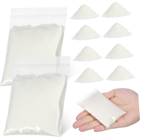 Blanc Ciment de Construction 20 Paquet Miniature pour Maisons de Poupées | Ciment Colle à Base D’amidon, pour Petites Briques et Maquettes Diy, Usage Créatif Multi-projets