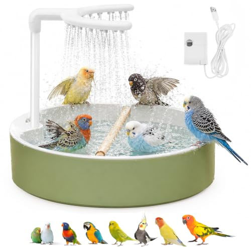 Vogeldusche Wellensittich, 32x26cm Vogelkäfig Wellensittich Vogeltränke