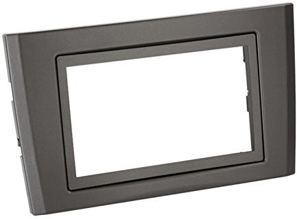 Einbauset : Autoradio Doppel-DIN 2-DIN Radioblende - Halterung - Radio Blende Abdeckung - Farbe: schwarz für Volvo XC90 (C Facelift) 05/2006-07/2014
