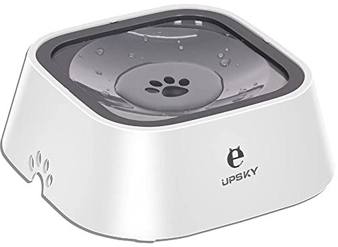 UPSKY Dog Bowl Dog Water Bowl No Spill Pet Water Bowl No Drip Slow Water Feeder Dog Bowl No-Slip Pet Water Dispenser 35oz Slow Drinking Bowl for Dogs and Cats