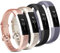Tobfit Kompatible Bänder Ersatz für Fitbit Alta Armbänder und Fitbit Alta HR Classic Zubehör Bänder für Frauen und Herren, 4 Stück, klein/groß, 02 Gold+Rose Gold+Gray+Black, Large