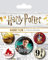 Harry Potter - Gryffindor - 5 Ansteck Button für Fans - Größe je 25/38 mm Ø
