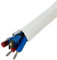 1m Tubo flexible para cables d10-15mm Blanco Canalización de cables Manguera de tela Gancho + bucle