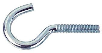 Dresselhaus 10X M4x40 mm Schraubhaken Art. 11E gebogen mit metrischem Gewinde galv. verzinkt 10 Stück