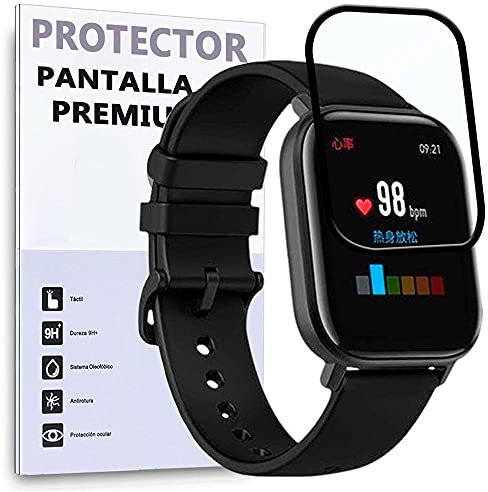 Protector de Pantalla Curvo para XIAOMI AMAZFIT GTS - XIAOMI AMAZFIT GTS 2, Negro, Reloj SmartWatch, 3D / 4D / 5D