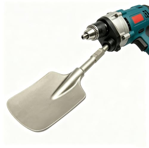 Burin plat Yunrux - 65/95 mm - Pour retirer le carrelage, la bêche d'argile - Marteau de démolition pour marteau perforateur - Burin large - Qualité supérieure en acier trempé - professionnelle