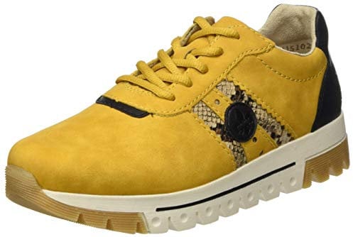 Rieker Damen L2922 Sneaker, Honig/Natur/Black 68, 38 EU