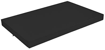 SuperKissen24. Hundebett Hundekissen Hundematratze Tierbett für Hunde - Wasserdicht, Waschbar - 120x80 cm - Schwarz