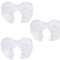 Tradineur - Alas de ángel con plumas y tirantes elásticos, complemento para disfraz de halloween, carnaval, cosplay, fiestas, navidad, 54 x 40 cm, color blanco