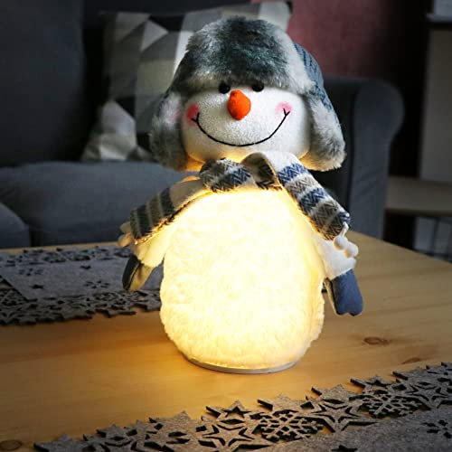 com-four® Weihnachtsdeko - wunderschöne Dekoartikel für Weihnachten - Aufsteller, Aufhänger oder Verzierung für Tisch, Tür und Fenster (34cm Wichtel - weiß - mit Mütze)