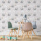 Muralo Selbstklebende Tapeten Rollen Tiere Natur Waldtiere Vögel Eulen Himmel Wolken Sterne Kosmos 1000 x 50cm Wandtapete für Kinderzimmer Spielzimmer