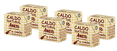 Aneto 100% Natural - Caldo de Jamón - caja de 6 unidades de 0,5 litro