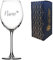 Personalised Engraved Enoteca Wine Glass with Name and Heart Design, Gift Boxed, Personalise with Any Name