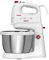 MPM MMR-21Z Batidora Amasadora Repostería con Bol Giratorio de 3,5 Litros, sin BPA, 5 Velocidades + Turbo, Recipiente Varillas y Gancho Amasar de Acero Inoxidable, Blanco, 400W