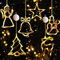DAZZTIME 6er Set LED Fensterlicht Saugnapf,LED Saugnapf Weihnachten Lichter,Weihnachtsdeko fenster,lichtervorhang fenster led,LED Sterne Weihnachtsbeleuchtung,LED Vorhang Licht für Fensterdeko