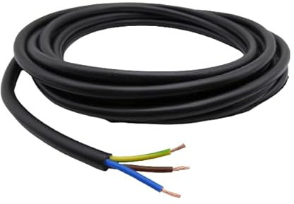 Flexible Black 13 AMP 3 Core 1.5mm Mains Cable Round Wire Flex 3183Y Extension (1)