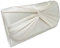 LeahWard Women's Satin Bow Clutch Bag Cross Body Bags (IVORY)