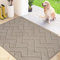 FCSDETAIL Schmutzfangmatte Innen 80 x 120 cm, rutschfeste Fußmatte, waschbar Sauberlaufmatte, absorbierend Türmatte, Fussmatte Teppich für Hund, Eingang, Haustür & Flur