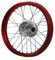 HMParts Alu Felge Eloxiert 16 zoll hinten Rot Achse 12 mm Pit Dirt Bike Moto Cross