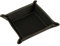 modamoda de - K01 - Dekoschale Taschenleerer Ablage aus Echtleder 16x16x4 cm, Farbe:Schwarz