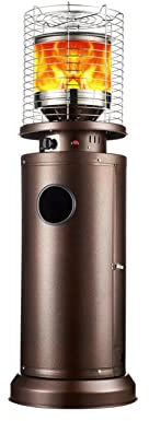 WowZza Radiateurs Électriques Portatifs D'Intérieur Chauffage de Terrasse À Gaz Support de Terrasse Électrique Sur Pied Réglable Chauffage de Terrasse Carrétat de Radiateur Noir/Gnl