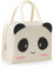 SiSfeL Bolsa de Almuerzo Panda, Bolsa de Almuerzo Reutilizable, Bolsa de Almuerzo Plegable Térmica e Impermeable, Bolsa Almuerzo Infantil Mujer Hombre (Panda)