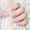 Ceboic Halbgehärtete UV Gel Strips 20 Stück Selbstklebende Nagelfolien UV Härtend Nagellackstreifen Französische Nude Beige Gel-Nagelaufkleber für Damen Mädchen Nagelkunst Dekoration