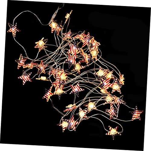 Angoily Unabhängigkeitstag Form-lichterketten -deko-partylichter Batteriebetrieben Kreative Dekoration Für Feiern
