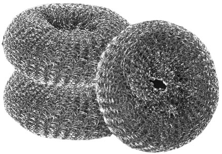 YOBOKO Hand-Geschirrreiniger Edelstahl Schrubber Metall Scheuerschwämme Stahlwolle Pads Hochleistungs Reinigungsbürste Die Küche Edelstahl Besteckbürste Topfbürstenreiniger 3 Pack (Steel Brusher)