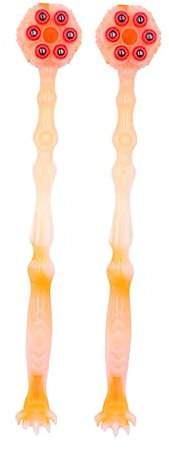 Anneome 1Stück Lotus Massagehammer mit Perlen Handheld Körpermassagegerät Rückenschrubber Tool für Entspannende Massage Bequem und Tragbar für Muskelerleichterung und Hautpflege