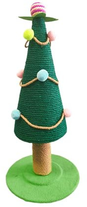 perfk Tiragraffi per Gatti da Interno, Albero di Natale con Palline, Tiragraffi per Gatti