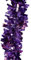 Trimming Shop 6.5ft/1.98m Purple Wide Chunky Christmas Tinsel Garland Shiny Metallic Foil Twist Xmas Tree Garland for Festive Party, Holiday Celebration, Indoor & Outdoor Hanging Decorations