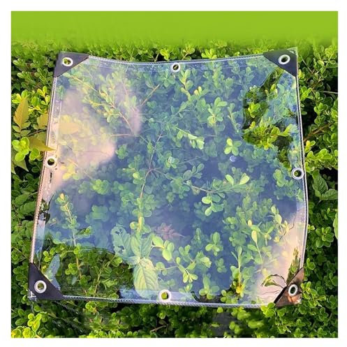 ZHZHXR Bache Transparente Exterieur avec Œillets, PVC Protection de Vent Pluie Soleil Pliable Bâche Multi-usages pour Jardins, Gazebo, Pergola (4x5m/13.12x16.4ft)