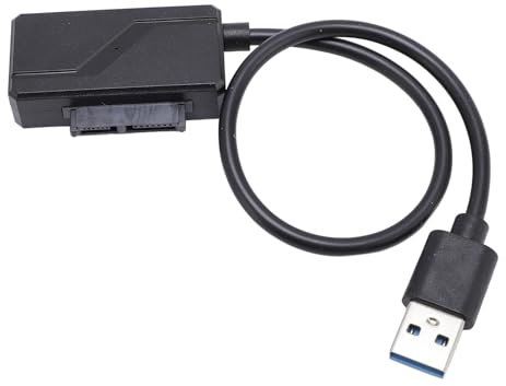 Vikye Adattatore Serial ATA a USB 2.0, Cavo Adattatore ATA USB 2.0 a Serial, Interfaccia Seriale ATA II Compatibile con unità DVD ATA DVD Serial ATA da 9,5 Mm da 12,7 Mm