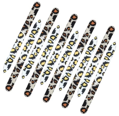 CANIGHT 10stücke Glas Nagelfeilen Gedruckte Kristallfeilen Für Maniküre Und Pediküre Leichte Und Tragbare Fingernagelfeilen Mit Zufälligen Mustern Zum Formen Und Polieren Der Nägel