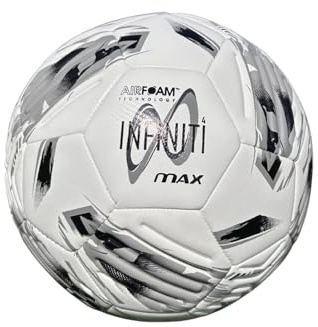Samba Infiniti 4 MAX Training Football 2025 | Highly Durable Grass & Astro Ball | Made with AirFoam™| 32 Panels | Available in Size 3, 4 & 5