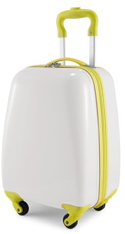Hauptstadtkoffer - for Kids - Kindergepäck, Kinderkoffer, Hartschalenkoffer, Reise Trolley für Kinder, Handgepäck, 24 Liter, Weiß